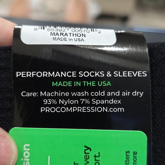 Pro Compression NWT Marathon Compression Knee Socks Bk Size Large/XLarge UNISEX - Picture 8 of 9